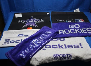 Lote de toallas de rally de los Rockies de Colorado MLB para fanáticos del béisbol - Imagen 1 de 7