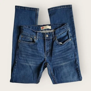 Levi’s 511 Boys Slim Jeans Sz 12 Regular W26 L26 Blue Denim Adjustable Waist EUC - Picture 1 of 14