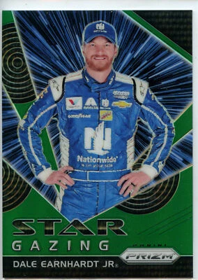 2018 Panini Prizm Racing NASCAR Star Gazing GREEN #69 Dale Earnhardt Jr #102/149 - Image 1 of 2