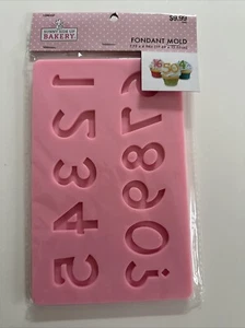 Fondant mold silicone Numbers - Picture 1 of 3