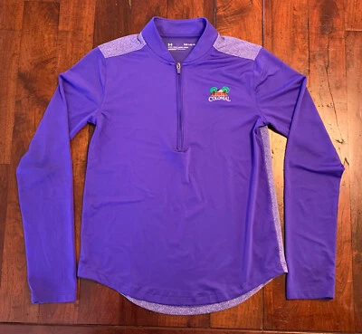 UNDER ARMOUR Fitted 1/2 Zip Pullover Shirt COLONIAL Golf YLG youth large - Image 1 of 4