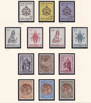 Vatican City Stamps 1963 #356-374 - 19 Stamps Mint NH - Image 1 of 4