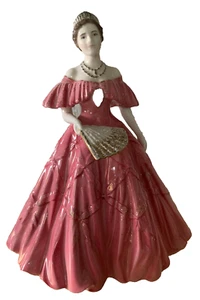 ROYAL WORCESTER KNOCHEN PORINA DAMENPUPPE ELIZABETH DIE KÖNIGIN MUTTER LTD ED PERFEKT - Bild 1 von 8