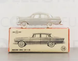 ANGUPLAS - #58 - MERCEDES BENZ 220 S/SE - GRAY - MADE SPAIN *BEAUTY* IN BOX🔥 - Picture 1 of 6