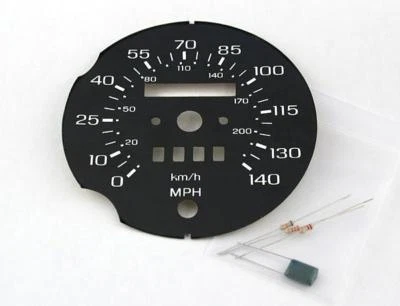1985-1988 Ford Thunderbird 140 MPH Motorsport Replacement Face Speedo Conversion - Image 1 of 4