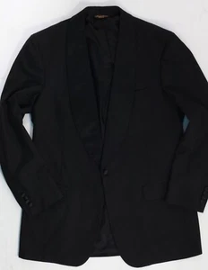 Rare Vintage Brooks Brothers Shawl Collar Formal Jacket Tuxedo Wool 42L USA Made - Picture 1 of 24