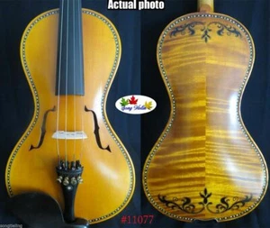 Estilo barroco CANCIÓN Maestro incrustación carcasa / violín dibujo 4/4, sonido potente #11077 - Imagen 1 de 10