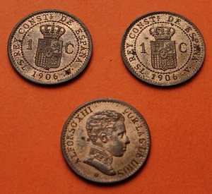 1 moneda SC- / AUNC x ESPAÑA 1 CENTIMO 1906 * 6 SL.V. ALFONSO XIII KM.726 BRONCE - Imagen 1 de 1