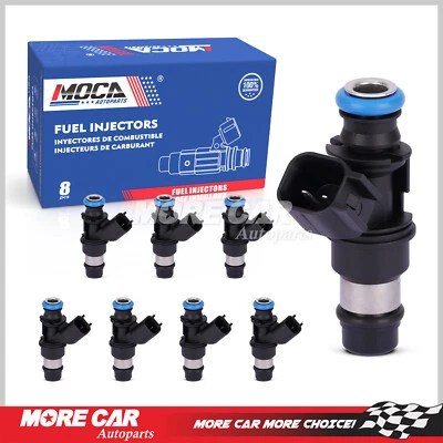 8x Fuel Injectors for Buick Rainier Cadillac Chevrolet Saab Hummer GMC Isuzu V8 — 第 1/4 张图片