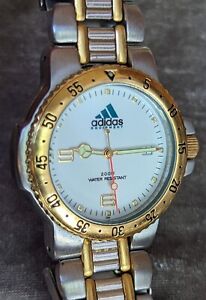 Adidas Equipment 10-0016 Diver Unisex 40mm Two Tone Watch Swiss Part 6 3/4" Band