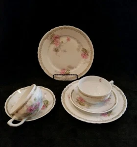 Imperial Ophelia Austria Primrose Design - 2 Tea Cups/ Saucers / Desserts Plates - Picture 1 of 12