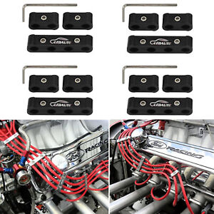 12PCS Engine Ignition Wire Separators Divider Suit for 8mm 9mm 10mm (Black)