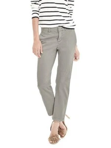 Banana Republic chino de ajuste recto, algodón, gris/verde, talla 12, nuevo con etiquetas - Imagen 1 de 12