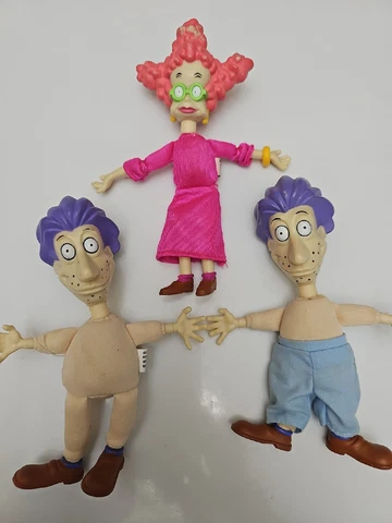 RUGRATS FIGURES Vintage Didi & Stu Dolls Mattel Arcotoys 6" Cover