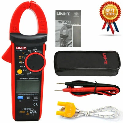 UNI-T UT216C 600A Digital Clamp Meters NCV LCD Test ACDC Auto Range Multimets✦Kd - Image 1 of 4