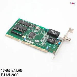 UMC E-lan-2000 Rev.E2 Isa BNC Network Card Ethernet Lan Coaxial - Picture 1 of 4