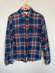 Abercrombie & Fitch Mens MUSCLE Small Blue Long Sleeve Button Up Shirt - Picture 1 of 4