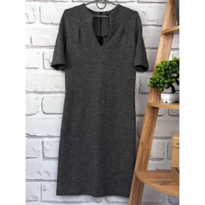 Etro Milano Wool/Cotton Midi Dress Wool Gray Size IT42 (M) - Picture 1 of 8