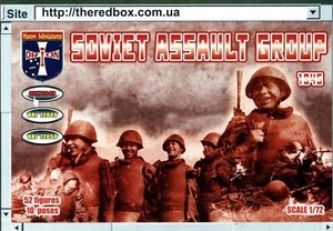 Grupo de Asalto del Ejército Rojo Soviético Orion 1/72 72048 Segunda Guerra Mundial 1945 (52 figuras, 10 poses) - Imagen 1 de 2
