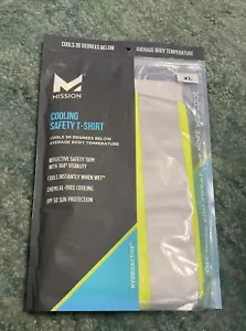 MISSION Men’s Cooling Safety System T-Shirt Sz. XL NEW KS3-2022 Reflective COOLS - Picture 1 of 3