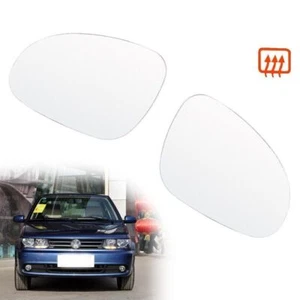 2Pcs Rear Mirror Heated Glass w/ Backing Plate Replacement For VW Jetta MK5 06+ - Picture 1 of 14