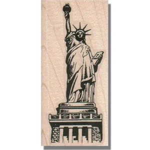 Statue Of Liberty RUBBER STAMP, American, Vacation, Patriotic, USA, NYC, Lady - Picture 1 of 2