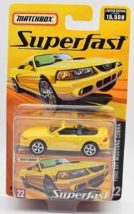 Matchbox New Superfast #22 Ford SVT Mustang Cobra. blister card. Limited 15500 - Picture 1 of 1