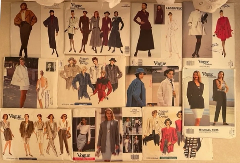 Elección del comprador: VOGUE talla 8-18 $9,95 a $20,00 patrones de costura de diseñador sin cortar Foto 1 de 1