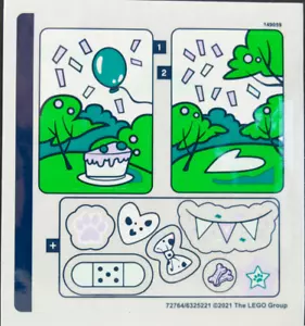 LEGO EMMA'S DALMATIAN CUBE 41663 STICKER SHEET ONLY from set New & Genuine - Picture 1 of 1