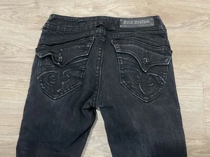 Rock Revival Patti Skinny Jeans Hose Damen Größe 29 (26x31) schwarz bestickt - Bild 1 von 10