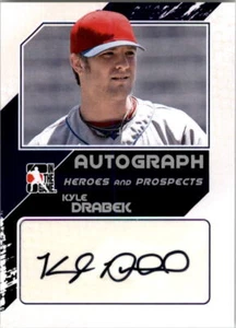 2011 ITG Heroes and Prospects Close Up Autograph Silver #KD2 Kyle Drabek AUTO - Picture 1 of 2
