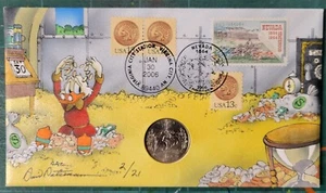 Peterman H.P. Copertina evento Uncle Scrooge 2006 Nevada State Quarter con moneta - Foto 1 di 1