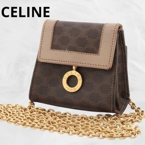 Bolso de Hombro CELINE Mini Cadena - Triunfo Cuero Repujado de Japón - Imagen 1 de 14