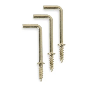 GRAINGER APPROVED 1WBK9 Shoulder Hook,Brass,Steel,2 1/8in D,PK20 1WBK9 - Picture 1 of 1