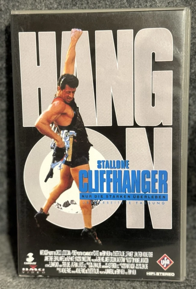 VHS Cliffhanger Hang on Stallone Nur die Starken überleben - Bild 1 von 1