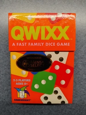 Qwixx Family Dice Game COMPLETE Gamewright 2016 Mensa Select. - Image 1 of 4