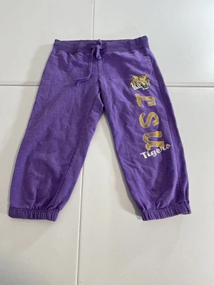 LSU Sweatpants Women Size Small Knee Length  - Imagem 1 de 4