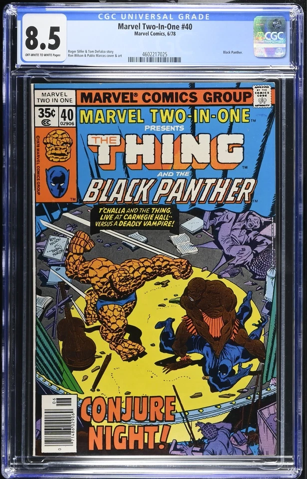 Marvel Two-In-One #40 1978 CGC 8.5 - Thing & Black Panther - image 1 of 2