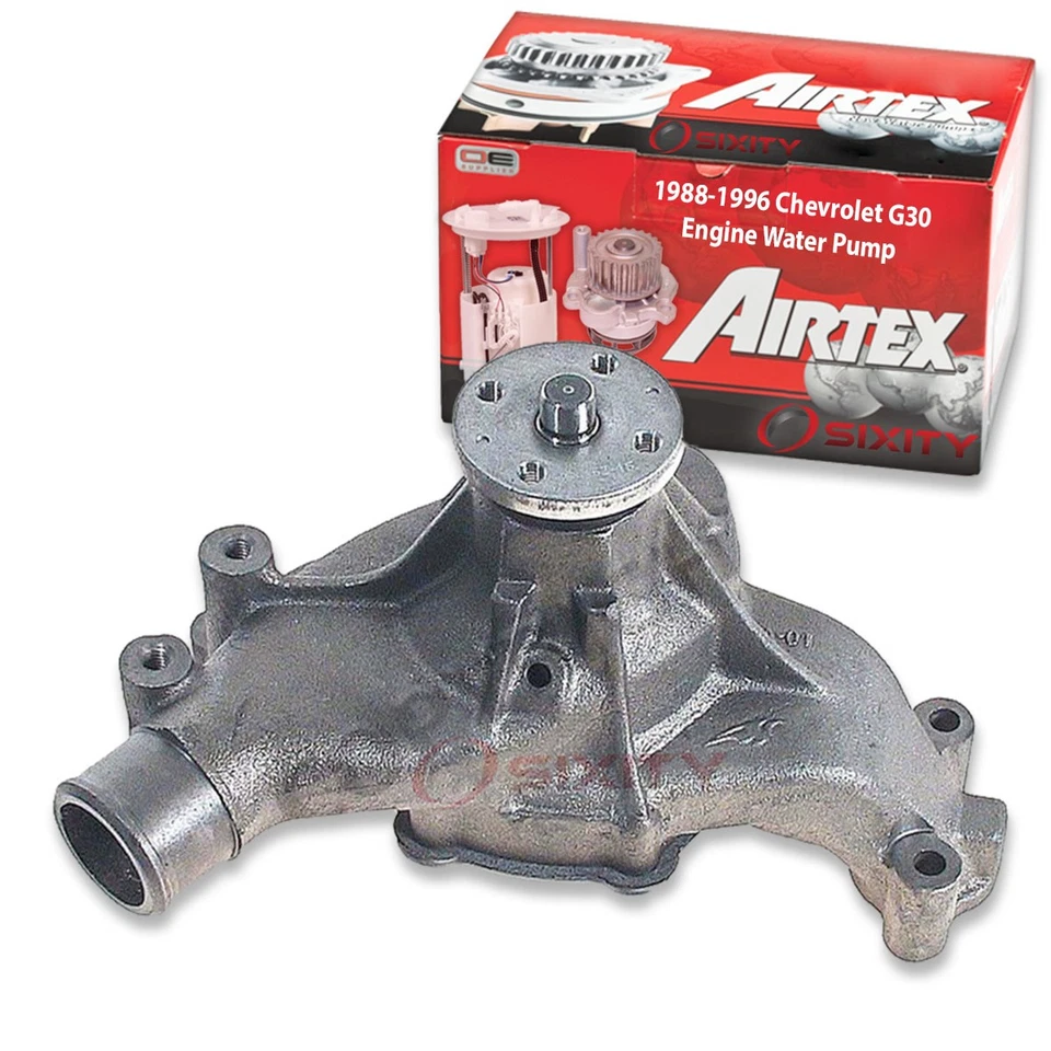 Bomba de agua del motor Airtex para Chevrolet G30 1988-1996 7,4 L V8 refrigerante ym Foto 1 de 4