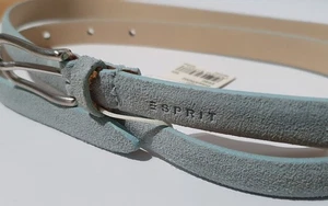 Esprit Ledergürtel Damen 85cm Blau/Grau 1,5 cm breit - Bild 1 von 7