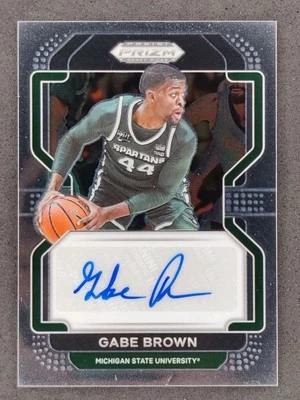 Panini Prizm Draft 2022 Gabe Brown Base Auto #DP-GBR Michigan State Foto 1 de 2