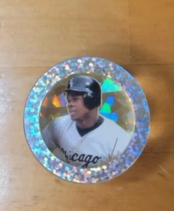 VINTAGE RARE Pogs SLAMMER MLB Frank Thomas Plastic 1.5inches - Picture 1 of 5