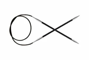 KnitPro Karbonz Carbon Fibre Fiber 40cm Fixed Circular Knitting Needles All Size - Picture 1 of 1