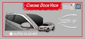 Chrome weather shields 8p for August/2015 ~ 2018 Hyundai All New Tucson . - Picture 1 of 12
