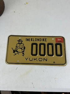 1988 YUKON Canada SAMPLE License Plate YT - 1985-90 Series - The Klondike #0000 - Bild 1 von 3