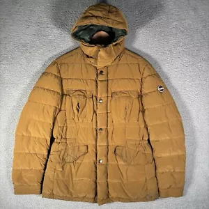 Colmar Puffer Jacket Quilted Brown Hooded Down Fill Outdoor Pockets Mens 50 - Picture 1 of 14