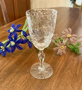 Seneca Crystal Rare Berkeley Pattern Stem #4805 Cut #779 Red Wine or Claret(s) - Picture 1 of 6