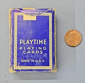 carte da gioco in miniatura playtime anni 50 con scatola - Foto 1 di 3