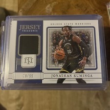 2022 Panini National Treasures Jonathan Kuminga Jersey Patch /99