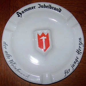 CENICERO VINTAGE HAMMER JUBELBRAND PUBLICIDAD VINO CIGARRO THOMAS CHINA ALEMANIA  - Imagen 1 de 3